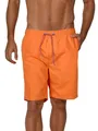 Produktbild: riverso Badehose Herren lang Badeshorts RIVDavid Regular Fit Schwimmhose Elastischer Bund Orange M (M, Shiny Orange)