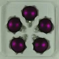 Produktbild: Lauschaer Glas Christbaumkugeln d 5cm lila matt mundgeblasen