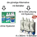 Produktbild: Ersatz für Opti Free Replenish Premium Pflege Kombilösung Hyaluron 4x360ml/4Beh.