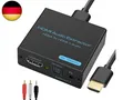 Produktbild: HDMI Audio Extractor 4k HDMI Optisch Splitter Adapter Konverter 3.5 mm