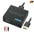 Produktbild: HDMI Audio Extractor 4K HDMI Optical Splitter Adapter Converter 3.5 mm Stereo
