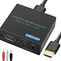 Produktbild: HDMI Audio Extractor 4K HDMI Splitter Adapter Konverter Optical Toslink SPDIF