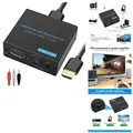 Produktbild: VEDINDUST HDMI Audio Extractor 4K30Hz Optischer Splitter Adapter Schwarz, 5.1Ch