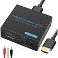 Produktbild: HDMI Audio Extractor, 4K HDMI Splitter, Optical & 3.5mm Stereo, Pass-through