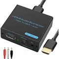 Produktbild: HDMI Audio Extractor für PC, Xbox und Fernseher – 3 Modi für klangvollen Genuss