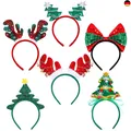 Produktbild: Ruisita 6er-Pack bunte Weihnachts-Stirnbänder Xmas Party Kostüm Stirnbänder We