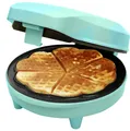Produktbild: Bestron Waffeleisen für klassische Herzwaffeln, Waffelmaker mit Antihaftbeschichtung für Waffeln in Herzform, Retro Design, 700 Watt, Farbe: Mint
