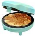Produktbild: Bestron Waffeleisen Herzwaffeln Retro 700W mint Antihaftbeschichtung Spachtel