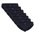 Produktbild: TOM TAILOR 7er Pack Herrn Slips aus 100% natürlicher Baumwolle (5, blau-dunkel-Uni)