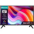 Produktbild: Hisense Fernseher 32 Zoll Smart HD Ready Triple-Tuner VIDAA U6 DLED 32A4K - Schwarz