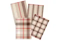 Produktbild: Kracht Geschirrtuch Streifen Karo, (Set, 4-tlg., 4-teilig), 4er Pack Geschirrtücher (4 Stück), ca. 50 x 70 cm, Halbleinen
