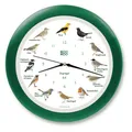 Produktbild: KooKoo Wanduhr - Singvögel mit RC Funkquarzwerk - 34cm, grün