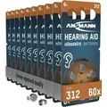 Produktbild: Hörgerätebatterien Typ 312 P312 Zl3 Pr41, 60 Stück - Ansmann