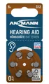 Produktbild: ANSMANN Hörgerätebatterien 312  6 Stück - Typ 312 P312 ZL3 PR41 1,4V Batteries