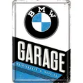 Produktbild: Nostalgic-Art - Retro Blechschild Metallschild Postkarte - BMW Garage
