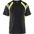 Produktbild: Arbeits-t-shirt Mit Neon-details 3332 - Schwarz/neongelb Xxl