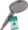 Produktbild: hansgrohe wassersparender Duschkopf Raindance Select S 120 (Regendusche, 3 Strahlarten), Brushed Black Chrome