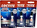 Produktbild: 3x Loctite Sekundenkleber Super Kleber 3g Metall Porzellan Kunststoff Gummi Holz