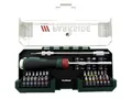 Produktbild: PARKSIDE® Ratschen-Schraubendreher Bit-Set, 43-teilig, 6,3 mm, mit ergonomischem Griff, Stahl und Kunststoff, in Kunststoffbox, 250 x 115 x 48 mm