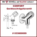 Produktbild: SCHELL COMFORT ECKVENTIL Geräteventil Kombieckventil Waschmaschine Spülmaschine