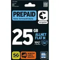 Produktbild: congstar Prepaid Allnet M: 25 statt 20 GB Datenvolumen & Flatrate für Telefonie und SMS, 5G-Speed, EU-Roaming