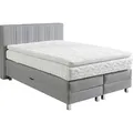 Produktbild: Boxspringbett, grau, B:155cm L:210cm, Bezug: 100% Polyester;Polsterung: 100% Polyester, WESTFALIA SCHLAFKOMFORT, Komplettbetten, Boxspringbett, wahlweise mit Bettkasten und Topper
