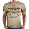 Produktbild: LOBO NEGRO® T-Shirt zum 60. Geburtstag - 60 Jahre zur Perfektion gereift Jahrgang 1965 beige 4XL