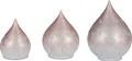 Produktbild: 3er Set LED Tischlampen BLUMENWIESE Tropfen 13 + 15 + 21cm rosa Formano F25