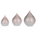 Produktbild: 3er Set LED Tischlampen BLUMENWIESE Tropfen 13 + 15 + 21cm rosa Formano F25