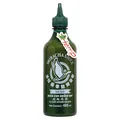 Produktbild: Flying Goose Sriracha grüne Chilisauce mit Hanf Scharf 455ml