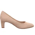 Produktbild: Tamaris Damen Pumps klassisch rund Blockabsatz samtige Haptik 1-22418-41, Größe:38 EU, Farbe:Beige