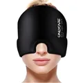 Produktbild: Migräne Maske, Kühlmaske, Schlafmaske, Verstellbar, Flexibel, Gel, Schwarz