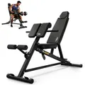 Produktbild: TREX SPORT Multifunktions Hantelbank TX-200B | Trainingsbank mit 7-fach verstellbarer Rückenlehne, Curlpult & Beinstrecker, bis 250 kg