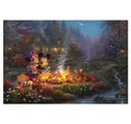 Produktbild: Schmidt Spiele Puzzle Thomas Kinkade Studios: Disney Mickey And Minnie Sweetheart 200 Teile, Puzzleteile