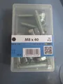 Produktbild: Packung Maschinenschrauben M8x40mm Sechskantschrauben Vollgewinde 8.8 / Ndübreg