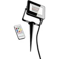 Produktbild: Heitronic 500645 Flutlichtstrahler Kingston, 15 W, 2700 - 6500 K einstellbar,  IP44, RGB + CCT, inklusive Fernbedienung und Erdspieß