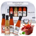 Produktbild: Thoughtfully - Scharfe Saucen Geschenkset - Street Food Truck Airstream Probierset Mit 4 Pikanten Chili-Saucen - Geschenk für Männer und Frauen