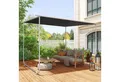 Produktbild: Outsunny Pavillon Pergola Terrassenüberdachung mit UV-Schutz, Sandsack, mit 4 Seitenteilen, (Gartenpavillon, Anstellpavillon), für Balkon, Dunkelgrau