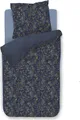 Produktbild: PIP Studio Perkal Bettwäsche 155x220 Tutti i Fiori Dark Blue Blümchen blau Wende