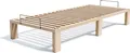 Produktbild: Kiefer massiv Holzbett Gigapur G56, naturbelassen, mit Standardfuß 25 cm Höhe, inkl. Lattenrost und Matratzenbügeln, Liegefläche 90x200 cm