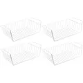 Produktbild: 4x Metall Schrank Korb zum Einhängen Einhängekorb Aufbewahrungskorb Gewürz Regal