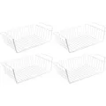 Produktbild: 4er Set Schrankkörbe zum Einhängen aus Metall - ca. 41 x 25 x 14 cm LxBxH - s...