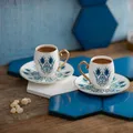 Produktbild: Karaca Iznik 4-teiliges Mochatassen Espressotassen Set für 2 Personen