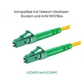 Produktbild: CONBIC® 6m LC APC - LC APC 8° Glasfaserkabel Simplex OS2 9/125 gelb LWL