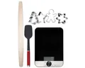 Produktbild: Kitchenaid KX403BX Backset Plätzchen Waage Ausstechformen Teigroller | eUVP: 99€