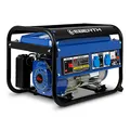 Produktbild: EBERTH 3000 Watt Notstromaggregat Stromerzeuger Stromaggregat mit 6,5 PS Benzinmotor, 4-Takt, luftgekühlt, 2x 230V, 1x 12V, Seilzugstart, Automatischer Voltregler AVR, Ölmangelsicherung, Voltmeter