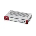 Produktbild: Zyxel USGFLEX100 ZyWALL Cyber Security Firewall | 1 Jahr UTM Security Pack | VPN | Business Class | Bis zu 40 Benutzer | Nebula Cloud Option