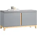 Produktbild: Schuhbank, Grau, Holzwerkstoff, Holz, 90x46x34 cm, Garderobe, Garderobenbänke, Schuhbänke