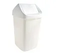 Produktbild: Bekaform Schwingdeckeleimer 9 Liter weiß Abfalleimer Kunststoff Mülleimer