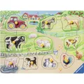 Produktbild: RAVENSBURGER Morgen auf dem Bauernhof Holzpuzzle